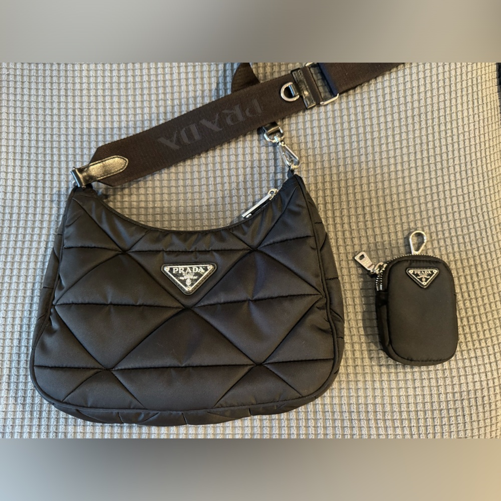 Prada Padded Quilted Shoulder Bag